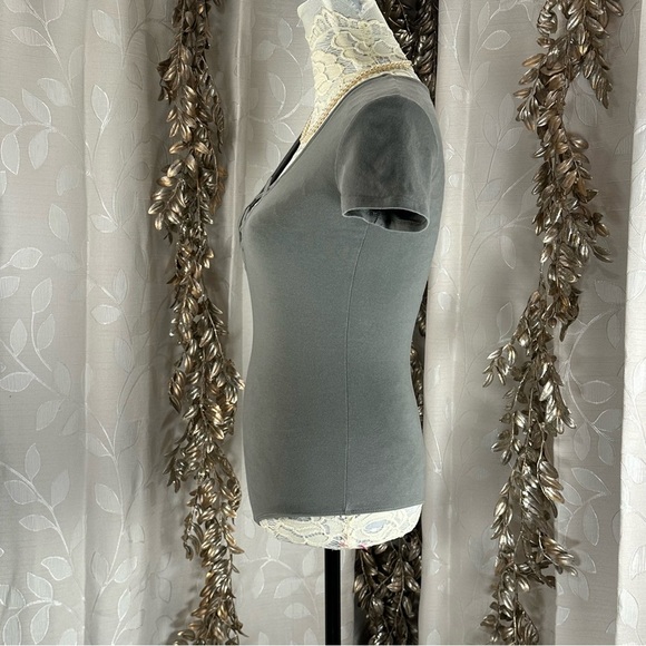 Express One Eleven Bodysuit | Women’s SP | Green | Deep V Crisscross Y2K - Picture 6 of 12